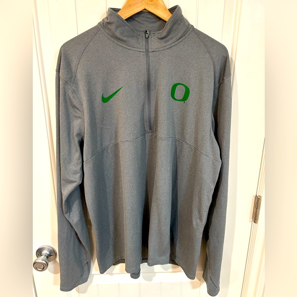 NIKE Oregon Ducks Grey Zip Up XL